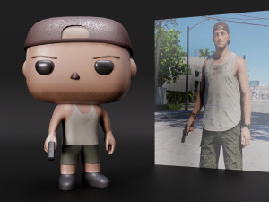 FUNKO POP JASON GTA 6 3D Model