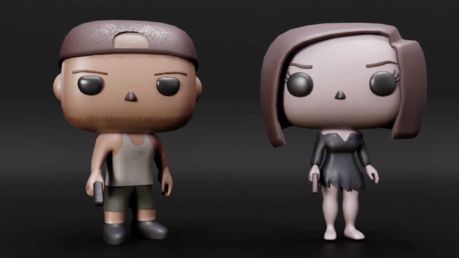 FUNKO POP JASON LUCIA GTA 6 3D Model .c4d .max .obj .3ds .fbx .stl .blend 