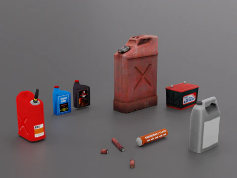 Adere&ccedil;os de servi&ccedil;o automotivo, parte 2 Modelo 3D