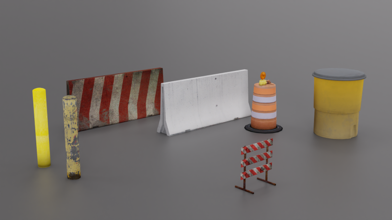 City Bumps Part 1 3D मॉडल .c4d .max .obj .3ds .fbx .stl .blend 