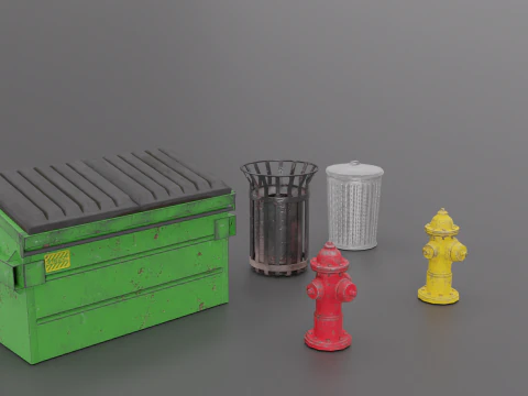 Adere&ccedil;os da cidade, parte 1 Modelo 3D