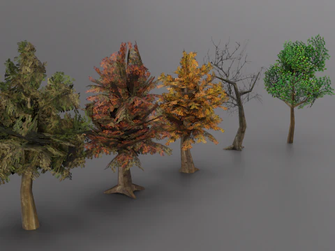 &Aacute;rvores Modelo 3D