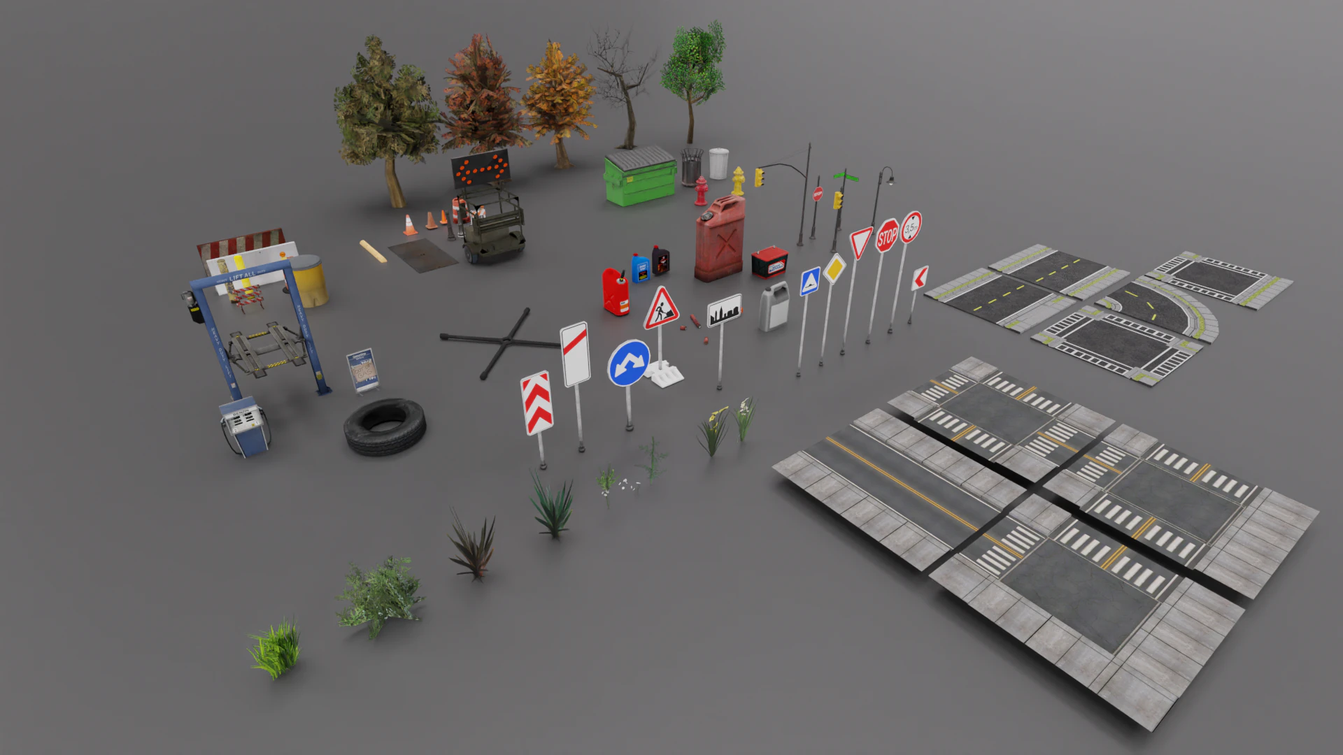City Mega Pack 3D Model .c4d .max .obj .3ds .fbx .stl .blend 