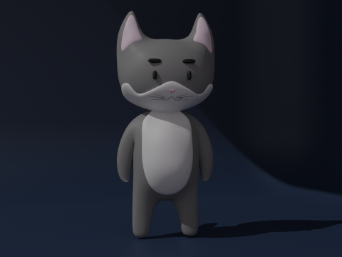 Cat Cartoon 3D Model