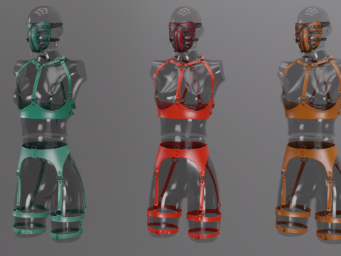 Erotic Clothes Pack Modelo 3D