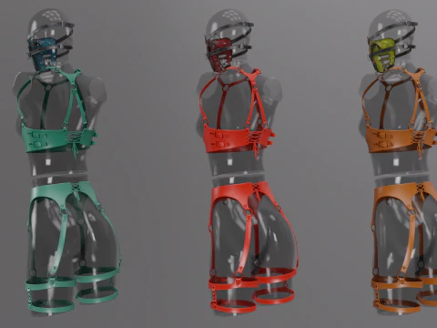Erotic Clothes Pack 3D Model