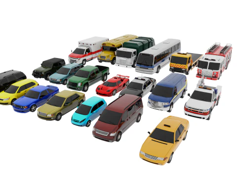 Pacote de carros Modelo 3D