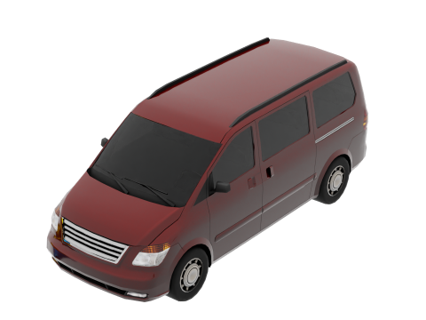 Minivan 3D Model