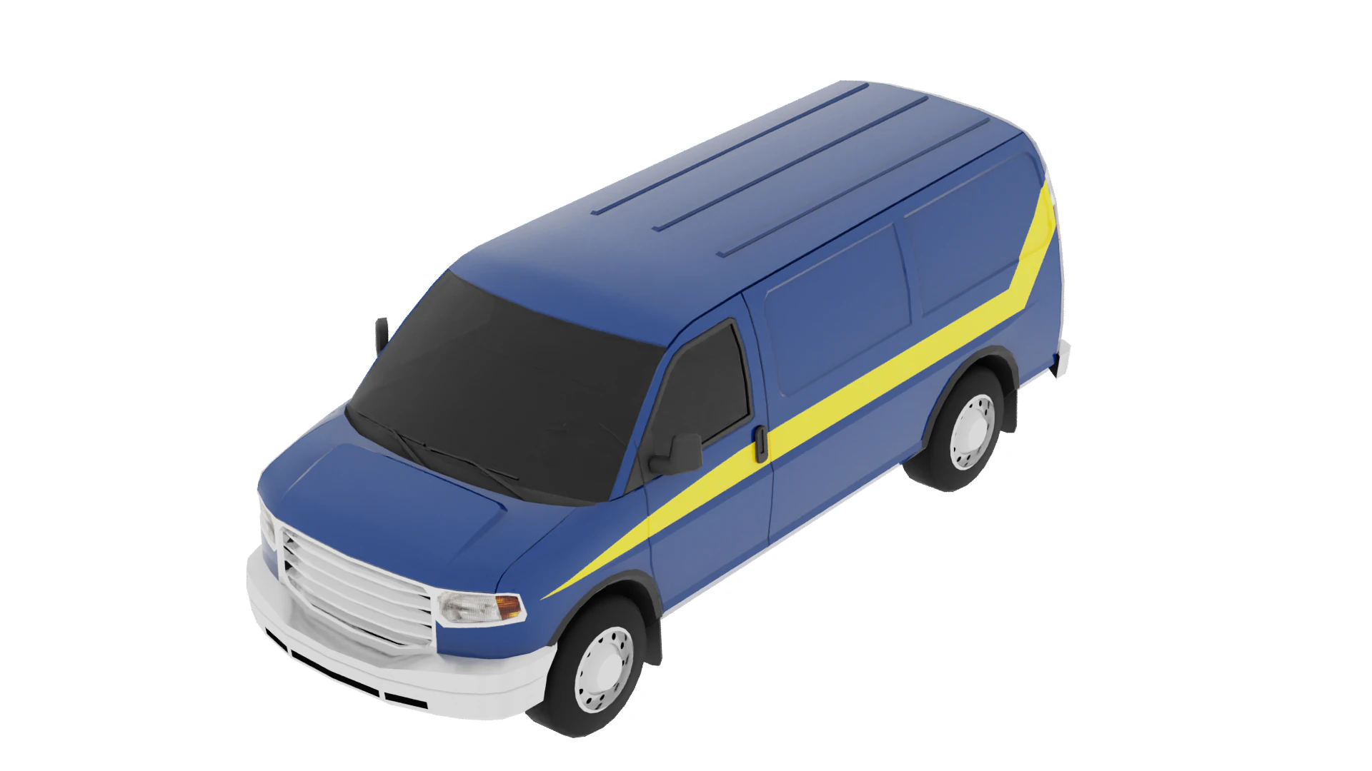 PostVan 3D Model .c4d .max .obj .3ds .fbx .stl .blend 