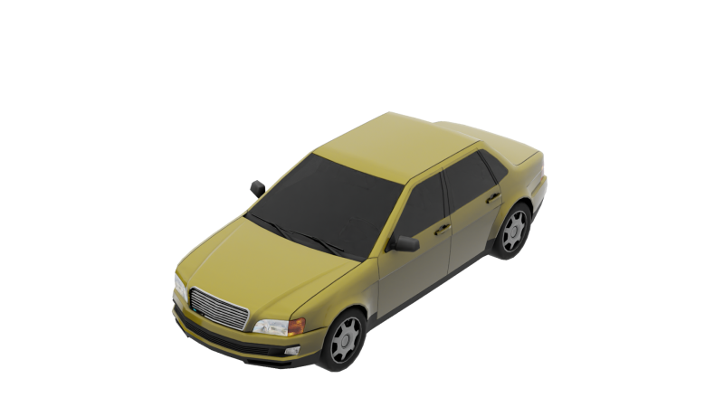 Sedan 3D Model .c4d .max .obj .3ds .fbx .stl .blend 