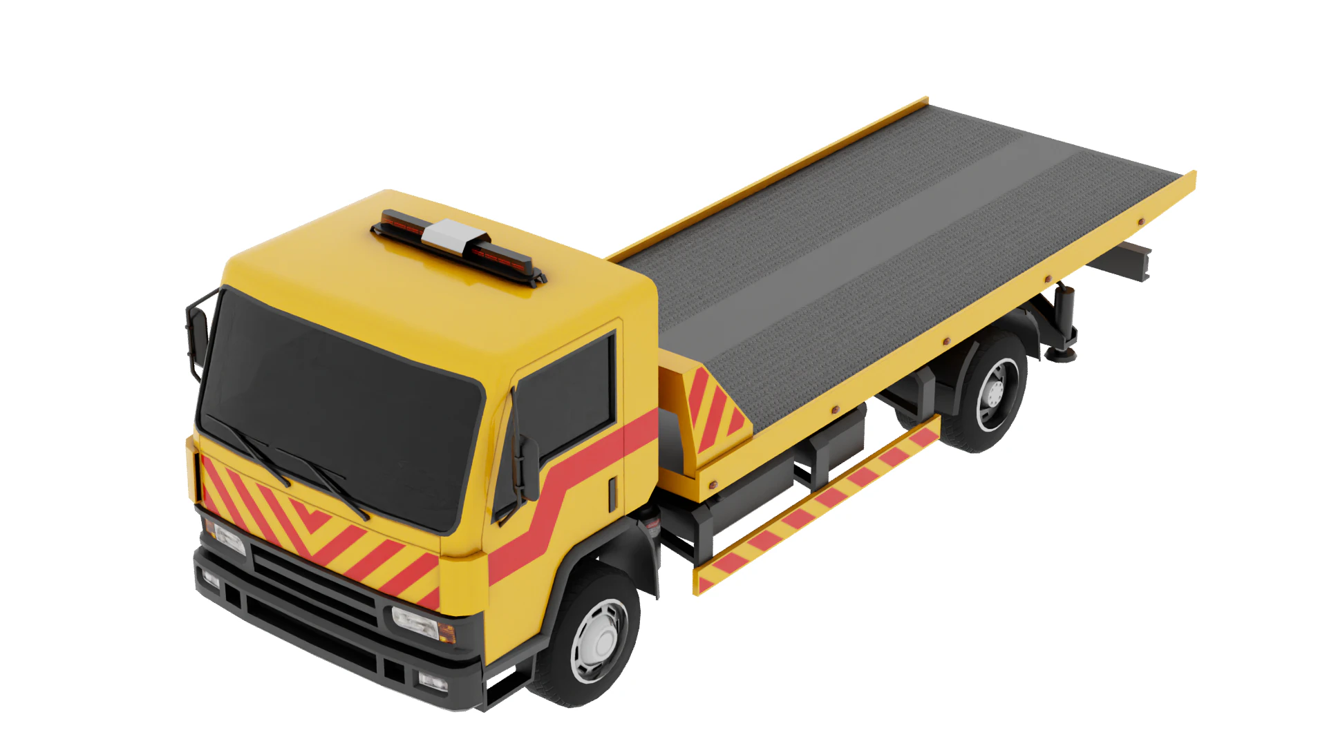 Tow Truck 3D Model .c4d .max .obj .3ds .fbx .stl .blend