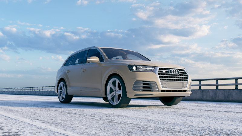 Audi Q7 Model 3D .c4d .max .obj .3ds .fbx .stl .blend