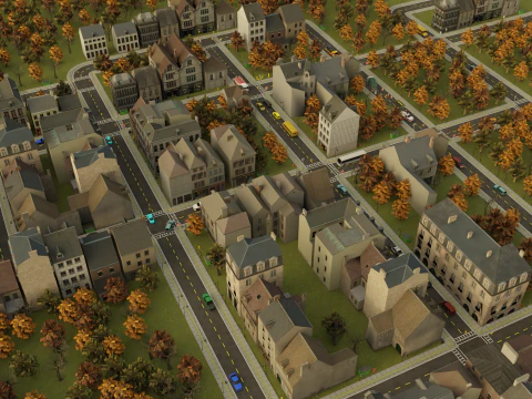 OPEN WORLD CITY GAMEREADY MAP 3D Model