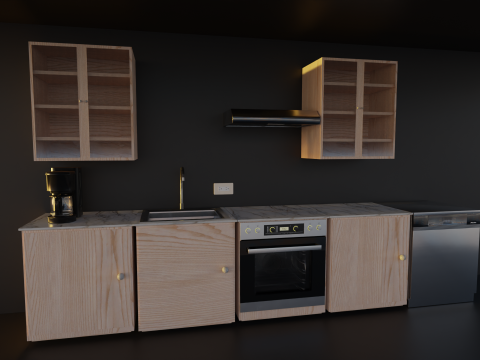 Low-Poly BIG Kitchen Set Game Visualization Ready Fully Equipped 3D 模型