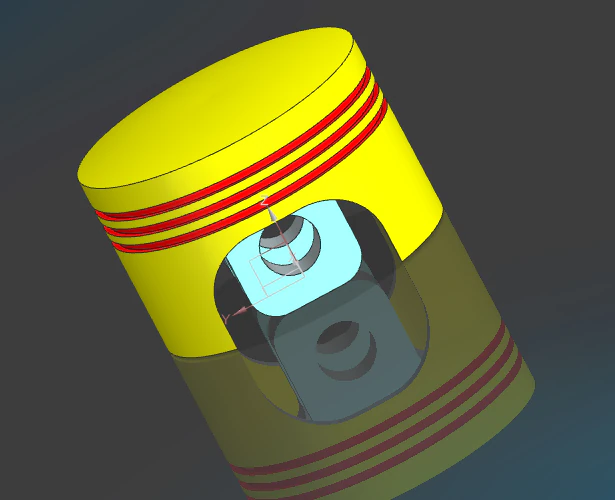piston 3D Model .c4d .max .obj .3ds .fbx .stl .blend 