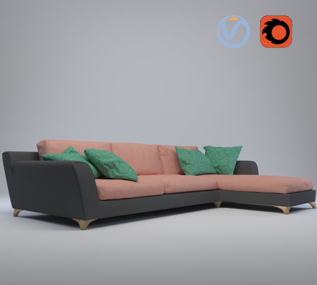 Sofal 3D Model .c4d .max .obj .3ds .fbx .stl .blend