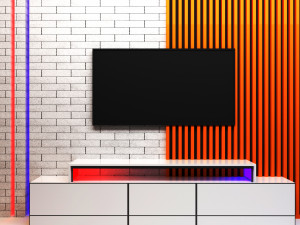 Tv wall Model 3D