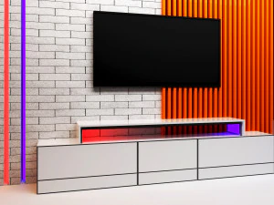 Tv wall 3D Model