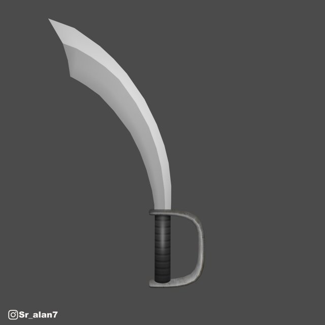 sword pirate Model 3D .c4d .max .obj .3ds .fbx .stl .blend 