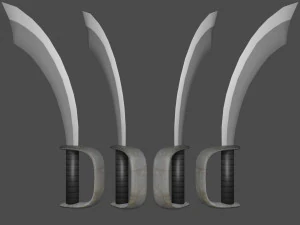 pirata con la spada Modello 3D