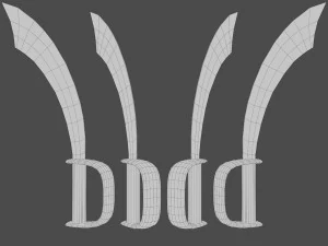 pirata con la spada Modello 3D