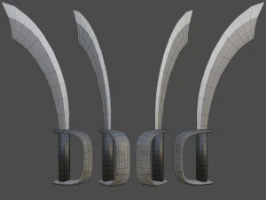 pirata con la spada Modello 3D