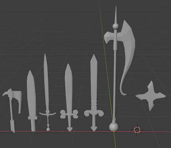 sword 3D Model .c4d .max .obj .3ds .fbx .stl .blend