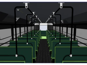 ashok leyland single cabin double decker bus - mumbai citys best bus bs-1 diesel model 3D Model