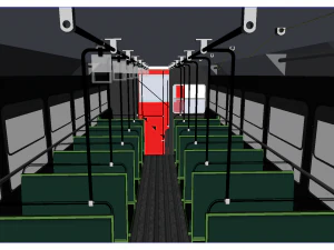 ashok leyland single cabin double decker bus - mumbai citys best bus bs-1 diesel model 3D Model