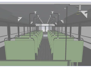 ashok leyland single cabin double decker bus - mumbai citys best bus bs-1 diesel model 3D Model