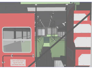 ashok leyland single cabin double decker bus - mumbai citys best bus bs-1 diesel model 3D Model