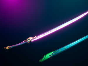 cyberpunk samurai 3D 모델