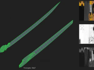cyberpunk samurai 3D Model