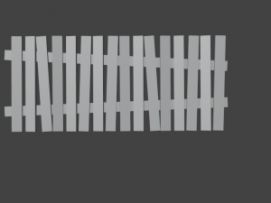 small fence Model 3D