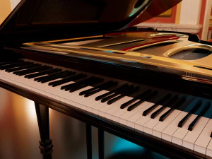 pianoforte Modello 3D