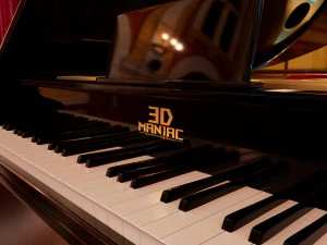 pianoforte Modello 3D