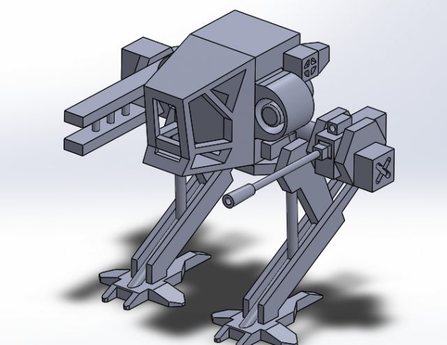 Mecha miniature Modelo de impresión 3D .c4d .max .obj .3ds .fbx .stl .blend 