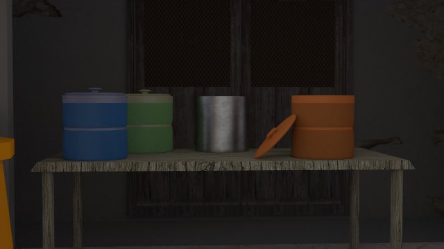 canteen 3D Модель .c4d .max .obj .3ds .fbx .stl .blend 