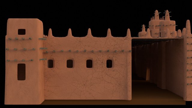 clay building Modelo 3D .c4d .max .obj .3ds .fbx .stl .blend 