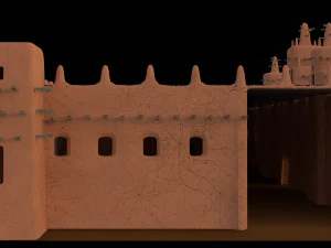 construcción de arcilla Modelo 3D