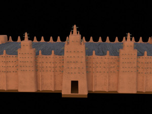 clay building Modelo 3D