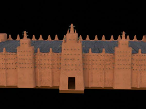 clay building 3D Model