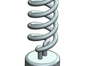 spiral bulb Model 3D