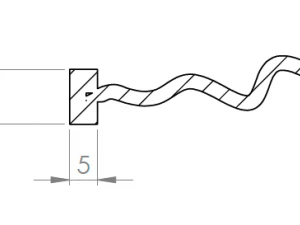 short cable 3D Model