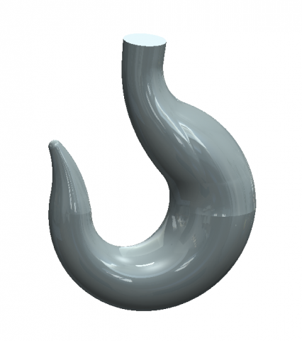 iron hook 3D Model .c4d .max .obj .3ds .fbx .stl .blend 