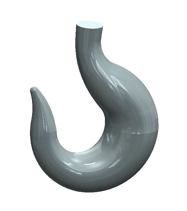 iron hook 3D Model .c4d .max .obj .3ds .fbx .stl .blend 