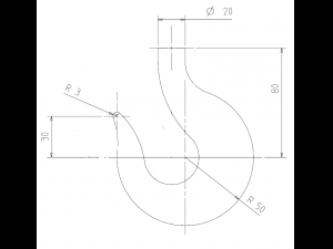 iron hook 3D Model