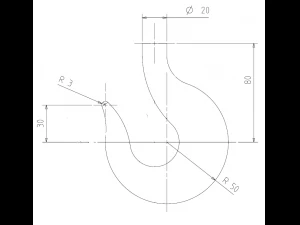 iron hook 3D Model