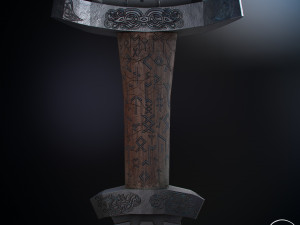 scandinavian battle sword Modello 3D
