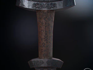 scandinavian battle sword 3D Model